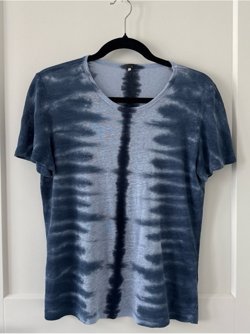 Women’s Navy Tie-Dye Short Sleeve Tee - Classic Casual